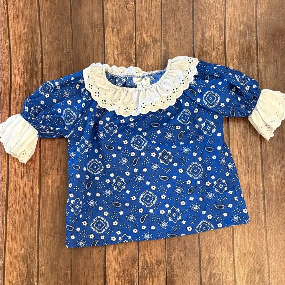 Pitchfork Brand 4 Piece Girls Square Dance Outfit with Petticoat (Sz XS/S)